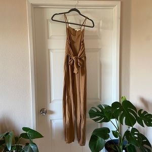 Tan lightweight jumpsuit!! size s